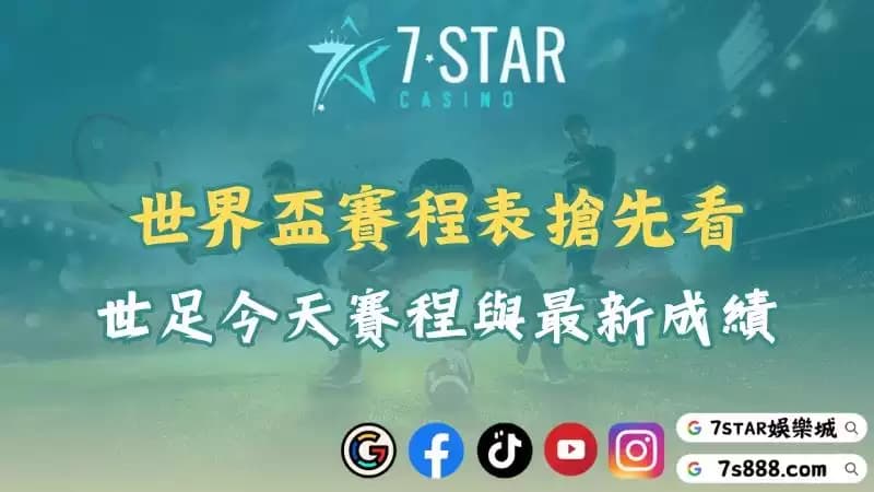 世界盃賽程表搶先看!世足今天賽程與最新成績一次掌握!